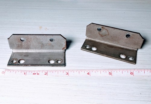La Z Boy Lazy 2 L bracket Connector Part from Vintage Recliner Metal 90 deg