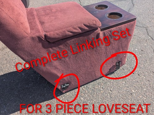 La Z Boy Linkage Bracket Link Hook Set 3 Piece Loveseat Couch Connect Base Feet