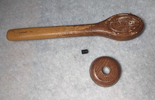 CRACKED La Z Boy Handle Lever Recliner Part Lazy Star Hole w tighten bolt cover